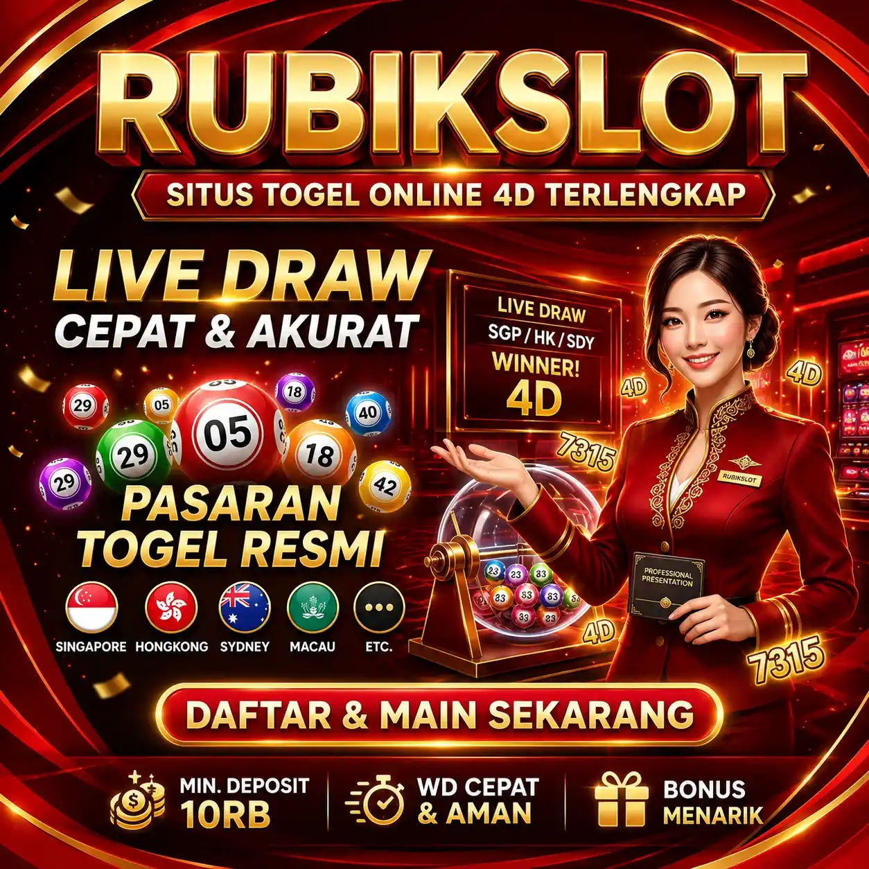 RUBIKSLOT ~ Situs Togel Online 4D Terlengkap Dengan Live Draw Cepat